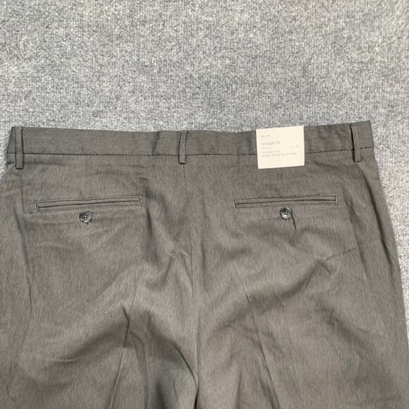 Calvin Klein Pants Mens 38 Grey Straight Fit Flat Front Formal Business Dress - Picture 10 of 13